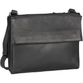 Harold's Leder Umhängetasche Campo Shoulderbag Black schwarz