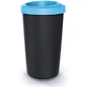 Prosperplast COMPACTA R DROP Abfallbehälter – Volumen: 45 l, Farbe: Hellblau