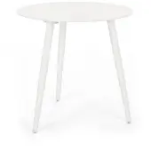 Natur24 Couchtisch Ridley 50 x 50 x 48 cm Aluminium Weiß