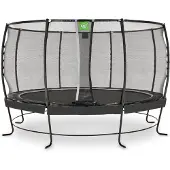 Exit Lotus Premium Trampolin ø427cm, auf Beinen, Rund, Schwarz