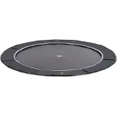 Exit Dynamic Sporttrampolin ø427cm, Bodentrampolin, Rund, für Kinder, Schwarz