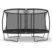 Berg Trampolin Grand Elite Regular 520 + Sicherheitsnetz DLX XL Grau
