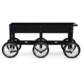Herstera Garden Metall Hochbeet Wheels Schwarz 186x50x80 cm