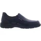 Mephisto Davy Slipper, Vollnarben Glattleder 2100, Schwarz, AIR JET - Wechselfußbett 42 1/2