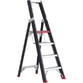 Altrex Stufenstehleiter Professional Topline, einseitig, Aluminium, 4 Stufen, schwarz