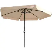 Lesli Living Parasol Gemini - Ecru - Diameter: 3m