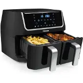 Tristar Haushaltsgeräte TRISTAR FR-6970 Doppelkorb Heißluftfritteuse, Farbe:Schwarz