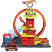 Hot Wheels Fahrzeug Der Feuerwehrwache City Super Loop