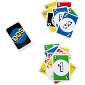 Uno Games DOS Zweite Edition Familienkartenspiel für Kinder und Erwachsene, Kartenspiel, Abwurf, 7 Jahr(e), Familienspiel