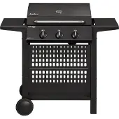 Enders Gasgrill San Diego Next 3 schwarz 3 Brenner inkl. Deckelthermometer, Ablage, Fettauffangschale, Seitenablage, War