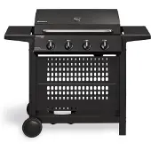 Enders Gasgrill San Diego Next 4 schwarz 4 Brenner inkl. Deckelthermometer, Ablage, Fettauffangschale, Seitenablage, War