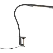 QAZQA Klemm Schreibtischleuchte Schwarz inkl LED mit Touchdimmer Lionard