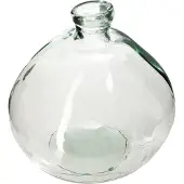 Atmosphera Uly - Runde Vase Ø21x22cm aus Recyclingglas