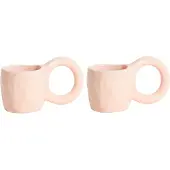 Petite Friture - Donut Espresso Becher, bubble gum (2er-Set)