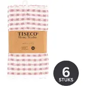 Tiseco Küchenhandtuch Home Studio Oman Pink (3er-Set) - 50 x 70 cm