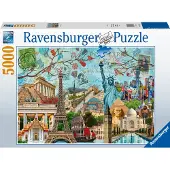 Ravensburger Big City Collage Puzzle Spiel 17118 - Einzigartige Puzzlestücke, SoftClick Technologie, für alle Altersgruppen