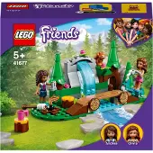 LEGO 41677 Friends Wasserfall im Wald, Camping Spielzeug ab 5 Jahre mit Mini-Puppen
