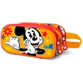 KARACTERMANIA Disney Micky Maus Whisper 3D Doppelfedermäppchen, Orange
