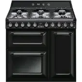 Smeg Tr93 90 Cm Gasherd Mit Backofen 6 Brennern
