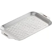 Enders Grillschale, grau, Edelstahl, 32 x 19 x 1,5 cm