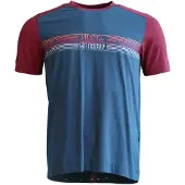 Zimtstern TrailFlowz Kurzarmshirt Herren blau/rot M 2022 Fahrradtrikots