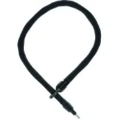 ABUS Rahmenschloss-Einsteckkette IvyTex Adaptor Chain 8KS - Fahrradschloss mit schmutz- und feuchtigkeitsabweisender Hülle - 8 mm starke Kette - Schwarz