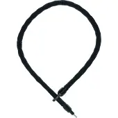 ABUS Rahmenschloss-Einsteckkette IvyTex Adaptor Chain 6KS - Fahrradschloss mit schmutz- und feuchtigkeitsabweisender Hülle - 6 mm starke Kette - Schwarz