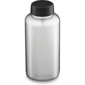 Klean Kanteen Wide 1009501 Loop Cap Brushed Stainless Trinkflasche, 1900 ml
