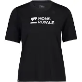 Mons Royale Icon Relaxed Short Sleeve T-shirt Schwarz L Frau