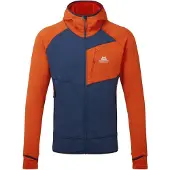 Noname - Leichte Stretch-Fleecejacke - Eclipse Hooded Mens Jacket Medieval Cardinal für Herren - Größe L - Orange