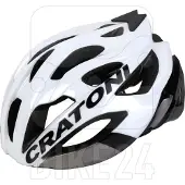 Cratoni Fahrradhelm C-Bolt (Road) weiß/schwarz glanz, Gr. S/M (53-56cm)