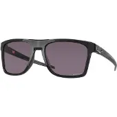 Oakley OO9100 LEFFINGWELL Herren-Sonnenbrille Vollrand Quadratisch Kunststoff-Gestell, schwarz
