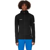 Mammut - Polaire légère et extensible zippée - Taiss Light ML Hooded Jacket Men Black für Herren - Größe L - schwarz