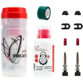 Effetto Mariposa Präventives Tubeless-Kit 250ml + Felgenband s + Ventile, für 2 Räder tubeless caffélatex S