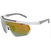 Adidas Sport SP0029-H Unisex-Sonnenbrille Vollrand Monoscheibe Kunststoff-Gestell, weiß