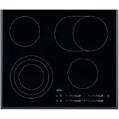 AEG HK654070FB, Schwarz, Integriert, Keramik, Keramik, 4 Zone(n), 4 Zone(n)