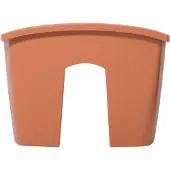 Prosperplast 12l Crown Collection 39.3x27.8x20.1 Cm Flowerpot Orange