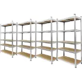 ECD-Germany | Wandregal Antonio naturel MDF 90x40x180 cm | NADUVI