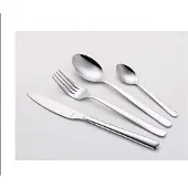 Michelino Besteckset 24 teilig Serie Phoebe für 6 Personen Edelstahl Mehrzweck Einsatz für Zuhause Messer Gabel Löffel Küche