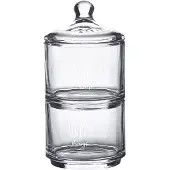 Clayre & Eef Vorratsglasdeckel Ø 10x21 cm Glas Herz