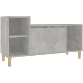 vidaXL TV-Schrank Betongrau 100x35x55 cm Holzwerkstoff
