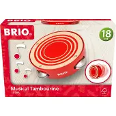 BRIO 30263 Tamburin Instrument, Rot