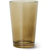 HK Living 70er-Jahre Becher 4er-Pack 40 cl Glas Braun