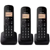Panasonic KX-TGB613SPB, DECT-Telefon, Kabelloses Mobilteil, 50 Eintragungen, Anrufer-Identifikation, Schwarz