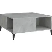 vidaXL Couchtisch Betongrau 80x80x36,5 cm Holzwerkstoff