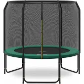 Magic Jump Fiber Trampolin 251 cm Grün mit sicherheitsnetz