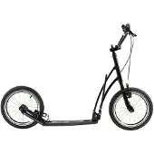 Mibo Mastr Tretroller 16 Zoll Räder Shimano V-Bremse Schwarz für Erwachsene