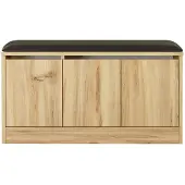 Kalune Design | Schuhschrank Shanghai Naturel MDF 89.6x45.8x35.5 cm | NADUVI
