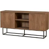 Kalune Design | Fernsehschrank Zela Bruin MDF 139x41.2x1.8 cm | NADUVI