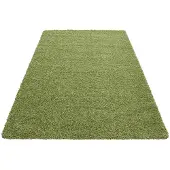 FLOOR Hochflor Teppich - Life Grün 80x150 cm